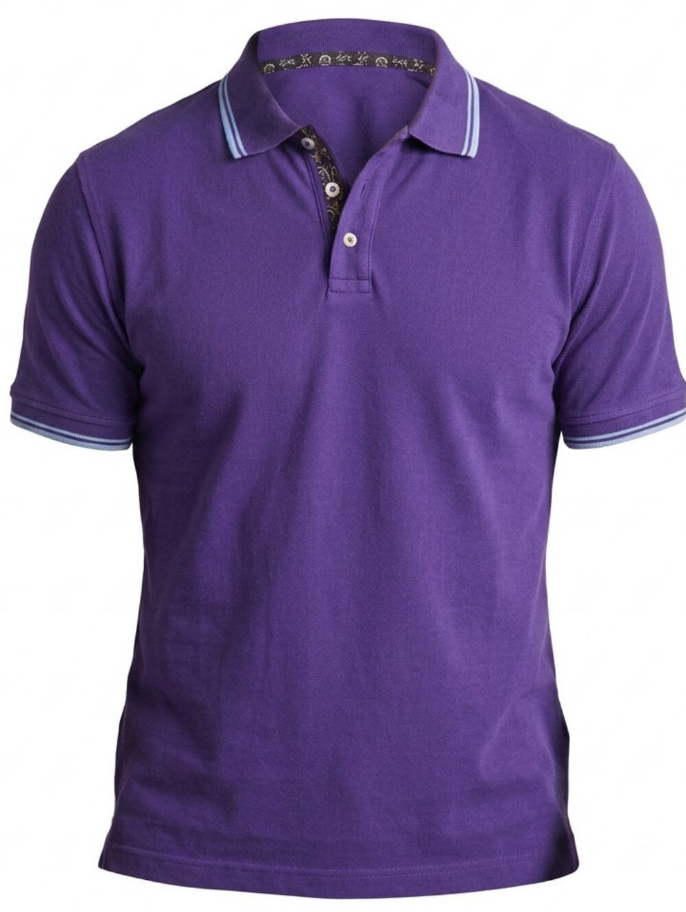 Robert Graham Polo Shirt Men XL Purple Golf Rugby Performance Preppy Collared